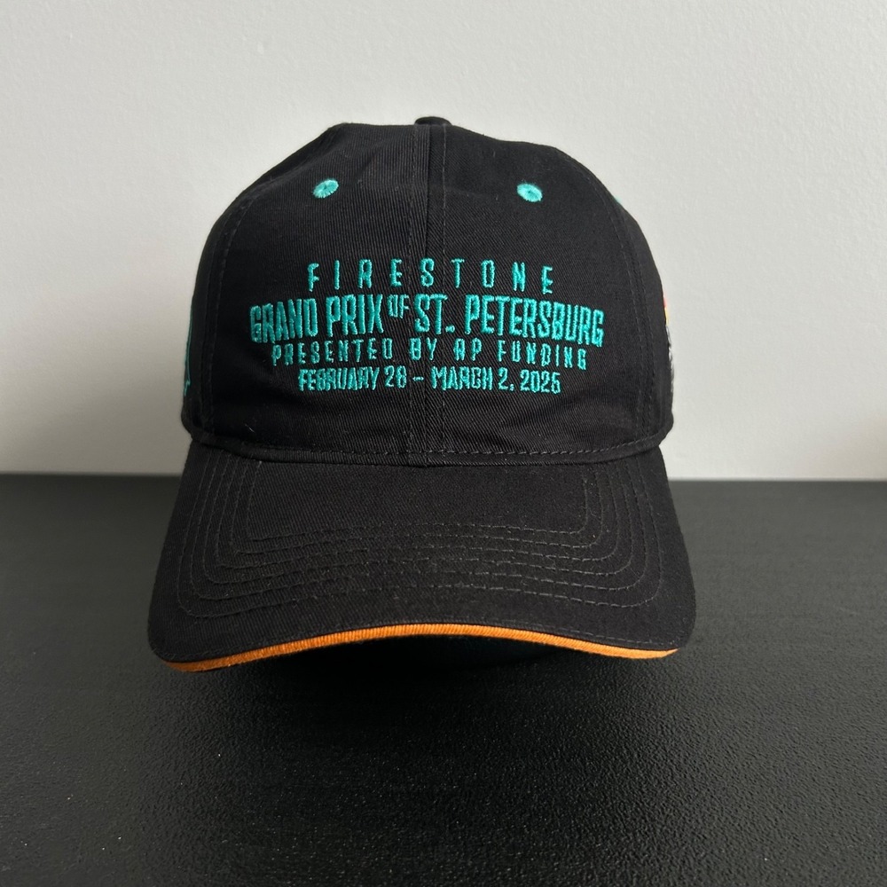 Firestone Grand Prix Hat Cap Strap Back Adjustable Black 2025 Car Racing Adult